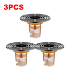 Magnetic Self-Close Floor Drain Backflow Preventer, Anti-Odor Shower Strainer 1/2/3 Pack