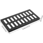 Cast Iron Trench Drain Grate 20x10 Inch, Heavy Duty Outdoor Channel Drainage Cover
