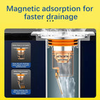 Magnetic Self-Close Floor Drain Backflow Preventer, Anti-Odor Shower Strainer 1/2/3 Pack
