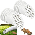 Gutter Downspout Extension Hose Guard 2-Pack, White for Standard 4 Inch Circular Threaded Downspouts