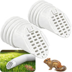 Gutter Downspout Extension Hose Guard 2-Pack, White for Standard 4 Inch Circular Threaded Downspouts