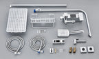 4-Way Thermostatic Shower Faucet with Digital Display and Shelf