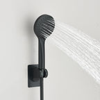 Rain Shower Head Combo 8–12 Inch with Adjustable Extension Arm and 3-Way Handheld Spray