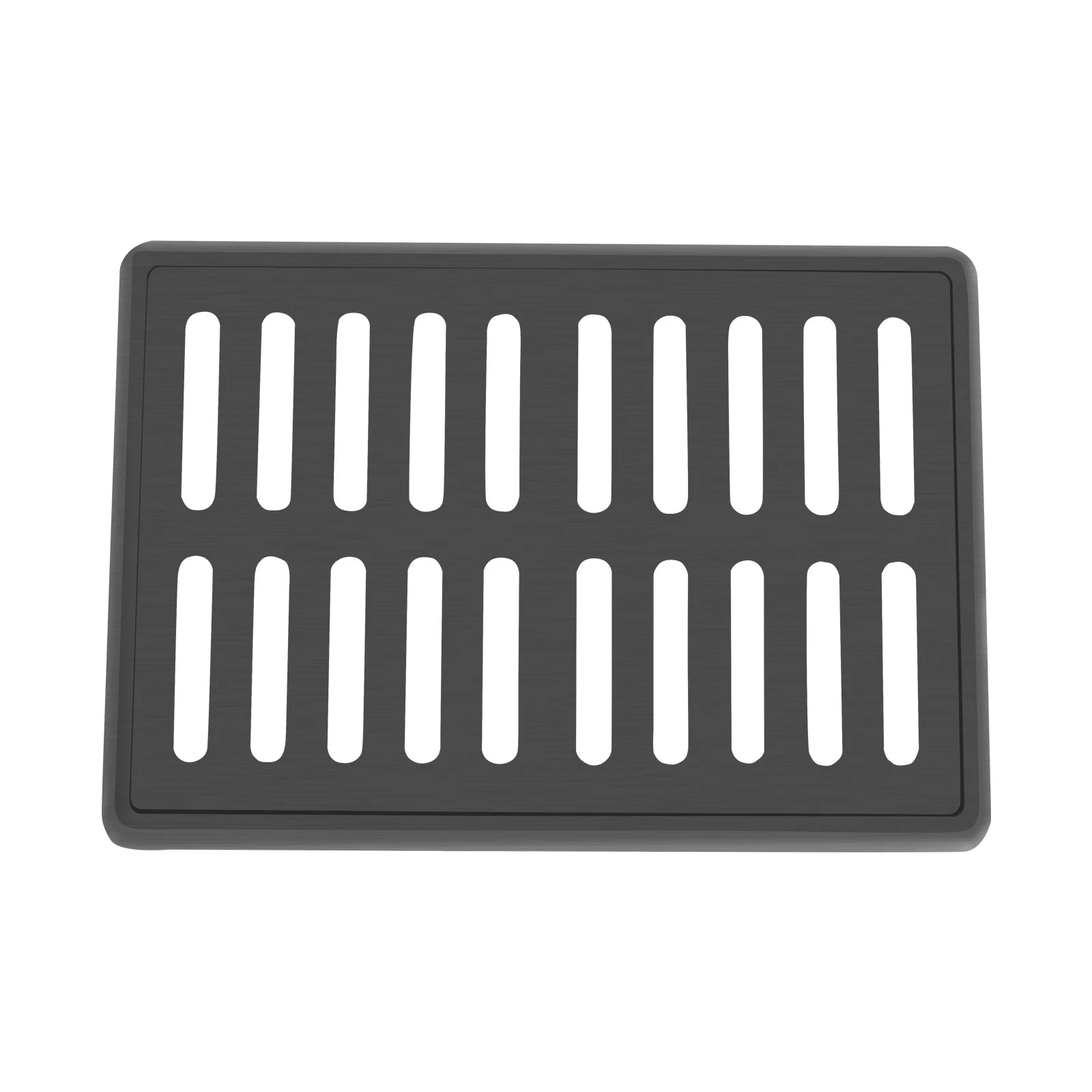 24x16 Inch Outdoor Trench Drain Grate Cover with Frame, 500 Lb Load Rating
