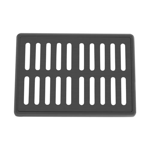 24x16 Inch Outdoor Trench Drain Grate Cover with Frame, 500 Lb Load Rating