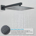 Concealed Rain and Waterfall Shower System with Tub Spout