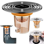Magnetic Self-Close Floor Drain Backflow Preventer, Anti-Odor Shower Strainer 1/2/3 Pack