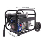 6.5 HP Gasoline Water Pump with Handle and Wheels for Agricultural Irrigation and Drainage