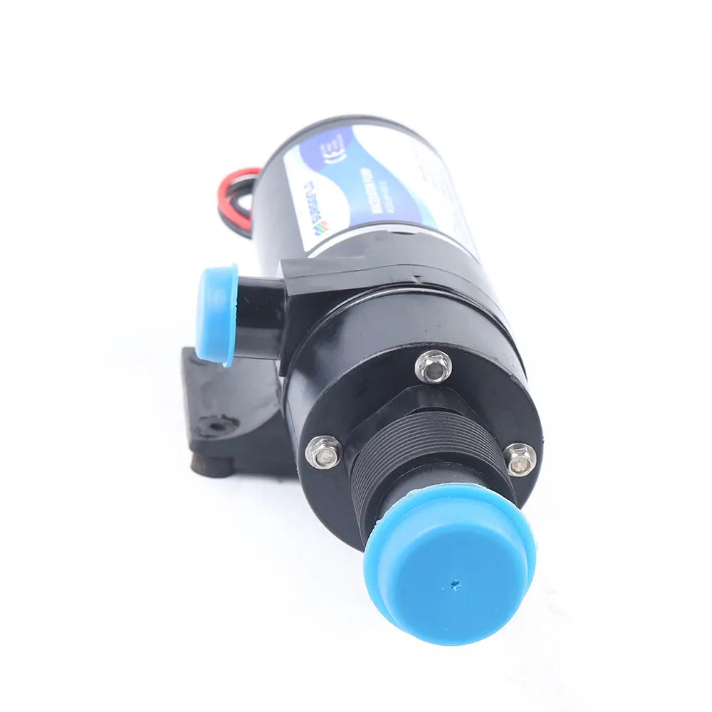 RV Waste Macerator Pump, PA66 and Glass Fiber Construction, 1 M Suction and 3 M Head