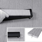 24 Inch Matte Black Linear Shower Drain, Dual Tile Insert cUPC Certified 304 Stainless Steel