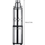 Submersible Deep Well Pump 200 W, 76 mm Diameter, 30 M Head, 16 L/Min for Garden Drainage