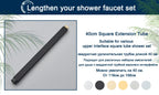 4-Way Thermostatic Shower Faucet with Digital Display and Shelf