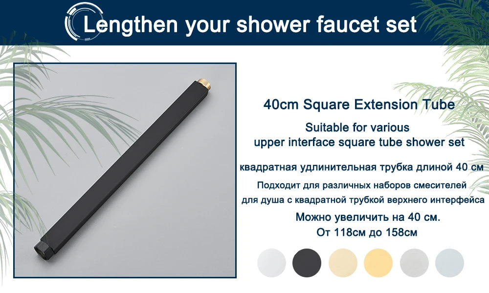 4-Way Thermostatic Shower Faucet with Digital Display and Shelf