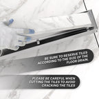 30 Inch Linear Shower Drain, Stainless Steel with Reversible Cover and Hair Strainer