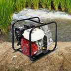 7.5 HP 4-Stroke Gasoline Water Transfer Pump, 1.18 In Suction for Farm Irrigation and Drainage