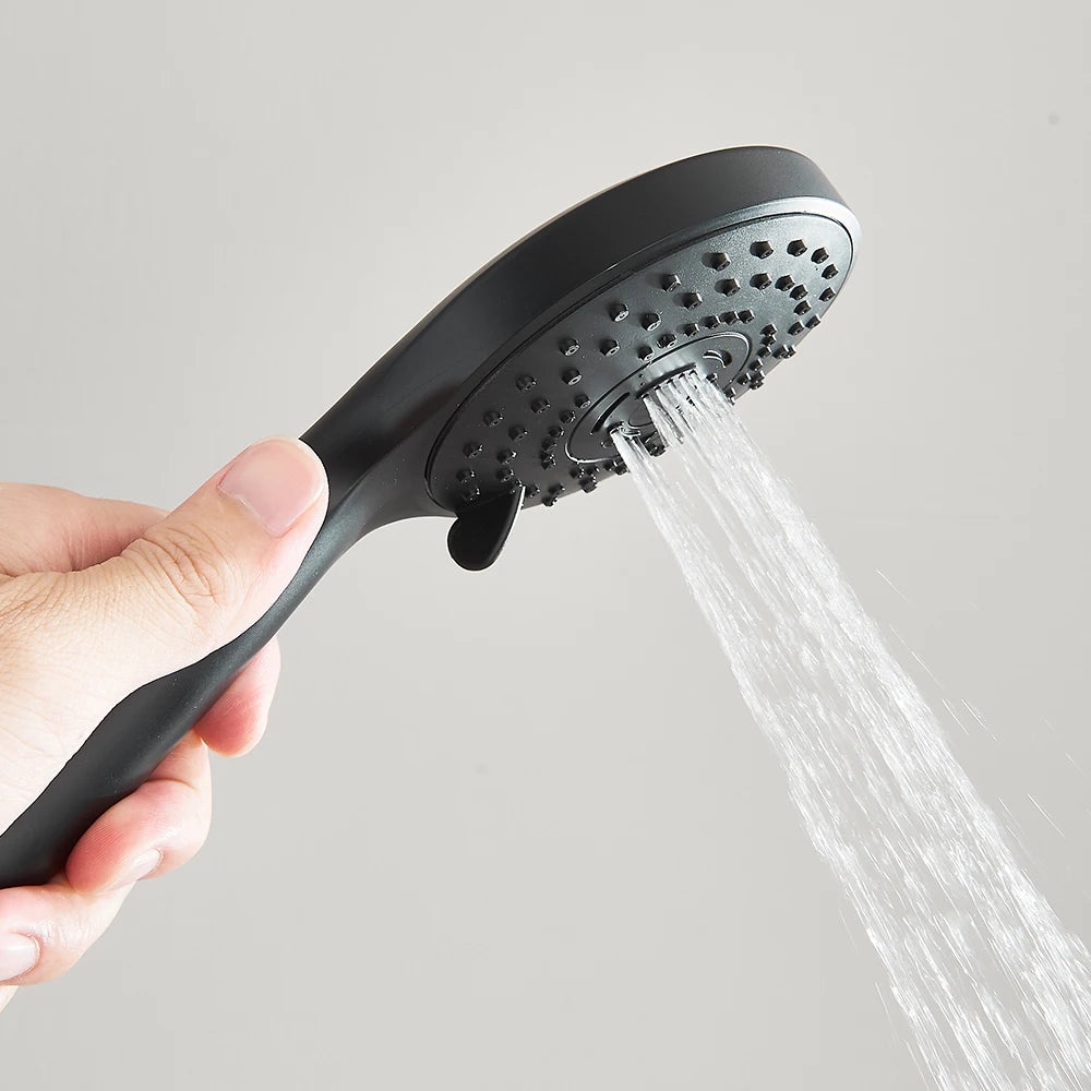 Rain Shower Head Combo 8–12 Inch with Adjustable Extension Arm and 3-Way Handheld Spray