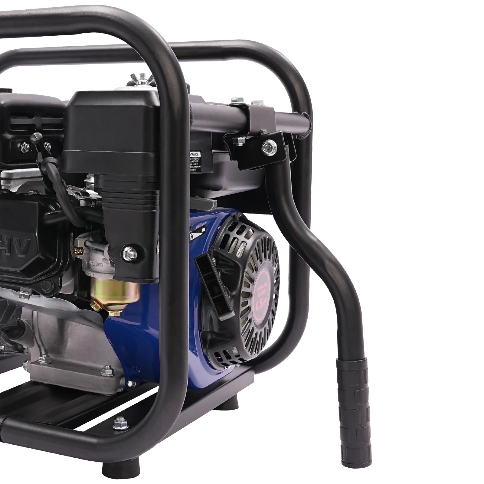 6.5 HP Gasoline Water Pump with Handle and Wheels for Agricultural Irrigation and Drainage