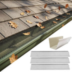 Micro Mesh Gutter Guard Roll, 70-Piece Stainless Steel Leaf Filter for Downspouts