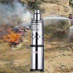 Submersible Deep Well Pump 200 W, 76 mm Diameter, 30 M Head, 16 L/Min for Garden Drainage