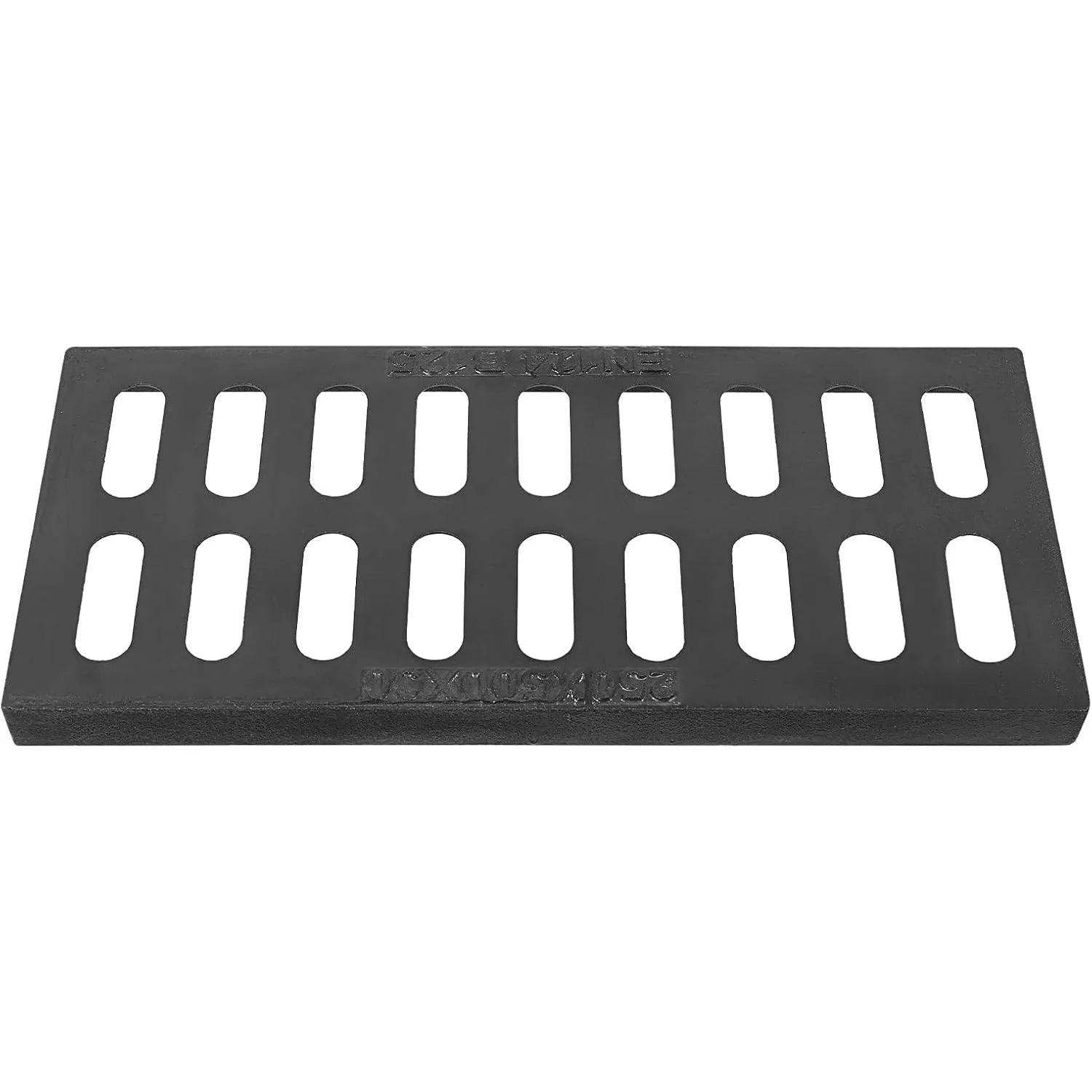 Cast Iron Trench Drain Grate 20x10 Inch, Heavy Duty Outdoor Channel Drainage Cover
