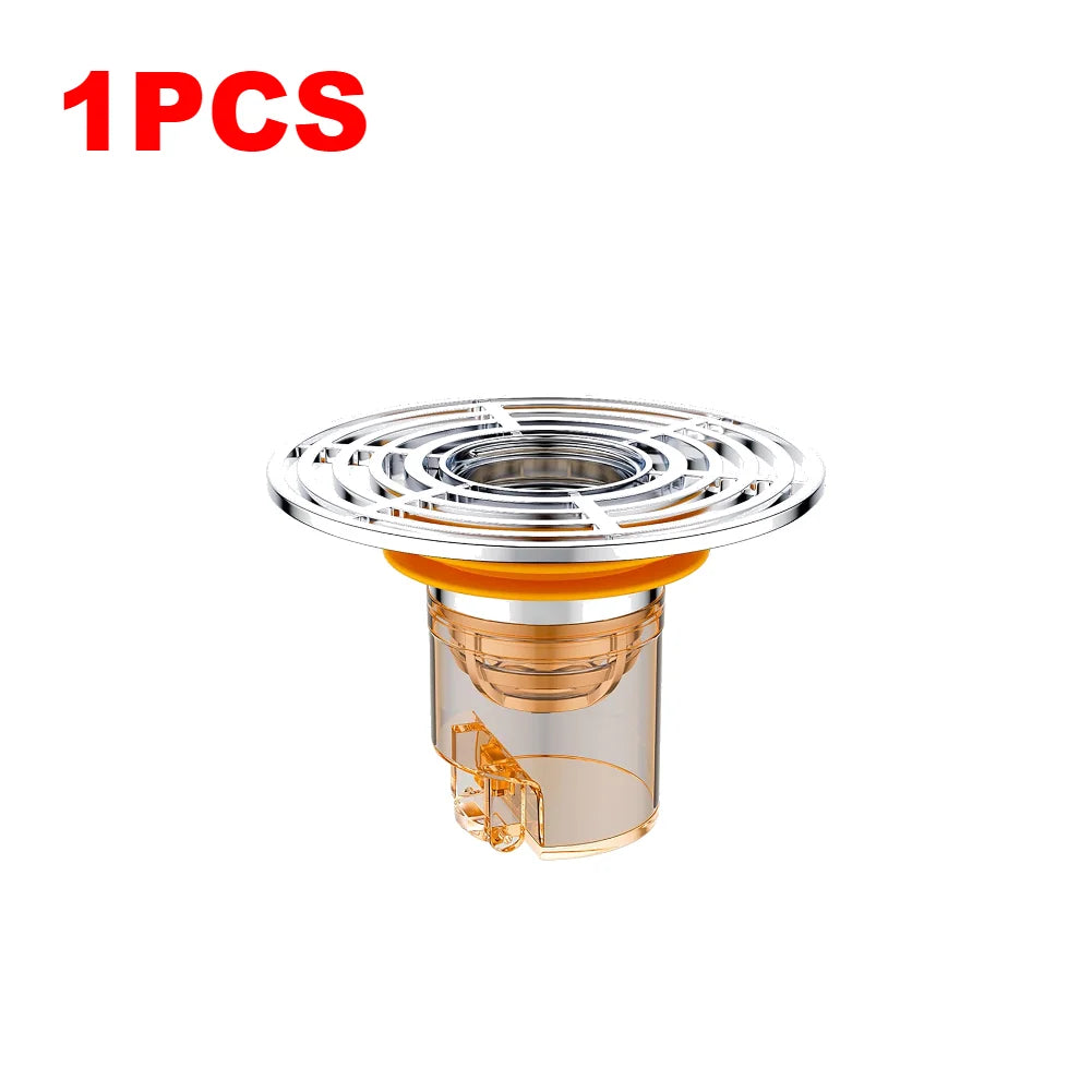 Magnetic Self-Close Floor Drain Backflow Preventer, Anti-Odor Shower Strainer 1/2/3 Pack