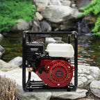 7.5 HP 4-Stroke Gasoline Water Transfer Pump, 1.18 In Suction for Farm Irrigation and Drainage