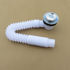 Pop-Up Bathtub and Basin Drain with Filter, Chrome Finished Waste Drainer Set