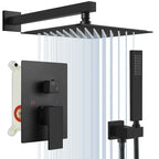 Concealed Rain and Waterfall Shower System with Tub Spout