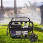 6.5 HP Gasoline Water Pump with Handle and Wheels for Agricultural Irrigation and Drainage