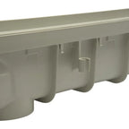Deep Profile Channel Drain Kit 5 Inch with Galvanized Steel Grates, End Caps and Outlet, 39 In
