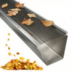 Micro Mesh Gutter Guard Roll, 70-Piece Stainless Steel Leaf Filter for Downspouts