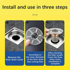 Magnetic Self-Close Floor Drain Backflow Preventer, Anti-Odor Shower Strainer 1/2/3 Pack