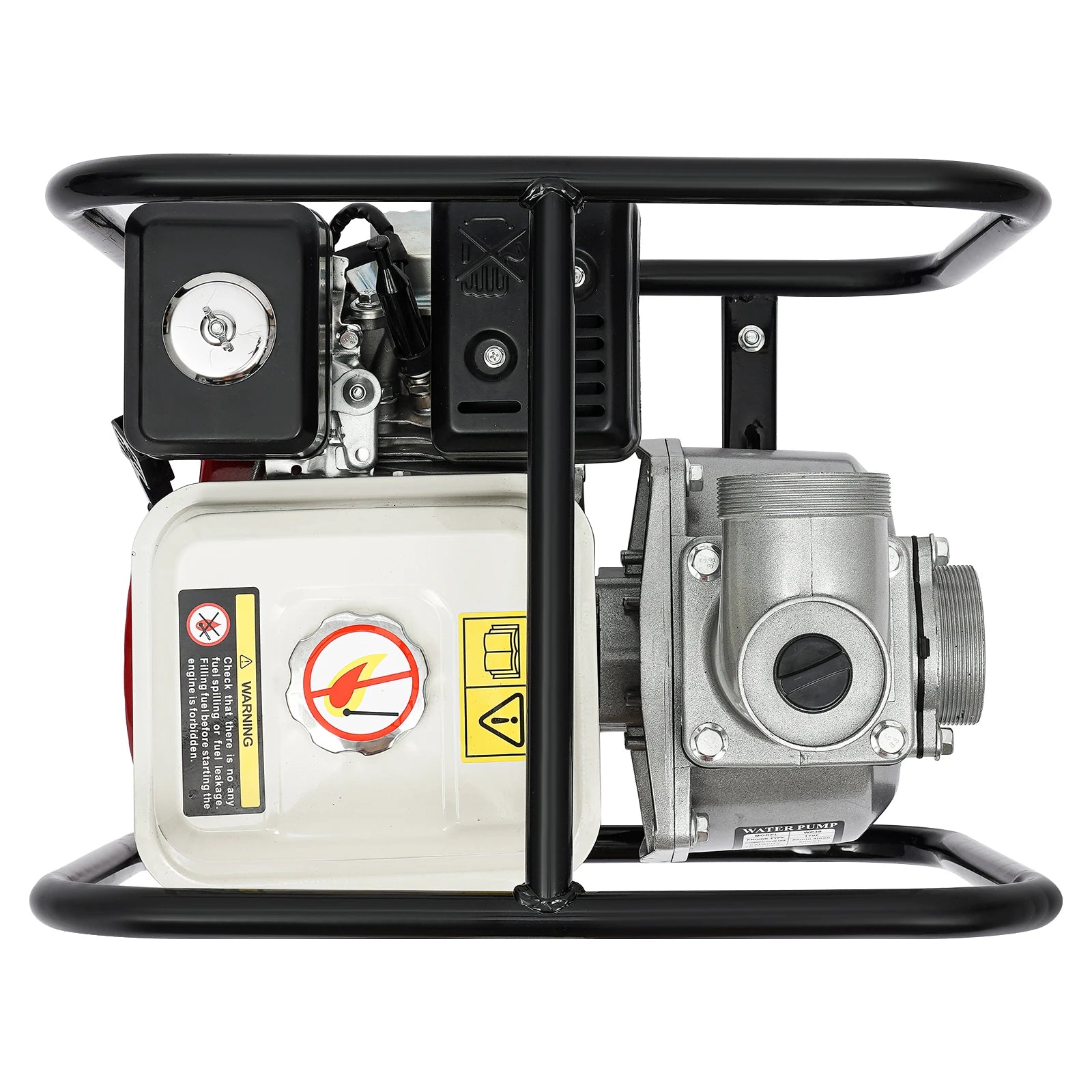 7.5 HP 4-Stroke Gasoline Water Transfer Pump, 1.18 In Suction for Farm Irrigation and Drainage