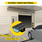 HDPE Trench Drain with Plastic Grate, Class B, 3 or 5 Pack