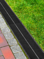 HDPE Trench Drain with Plastic Grate, Class B, 3 or 5 Pack